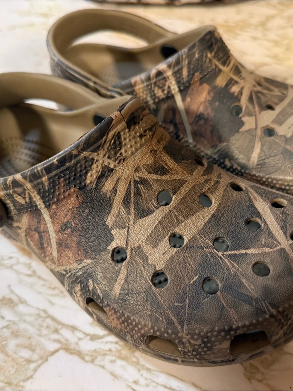 Kids Crocs Shoes - Brown Camouflage